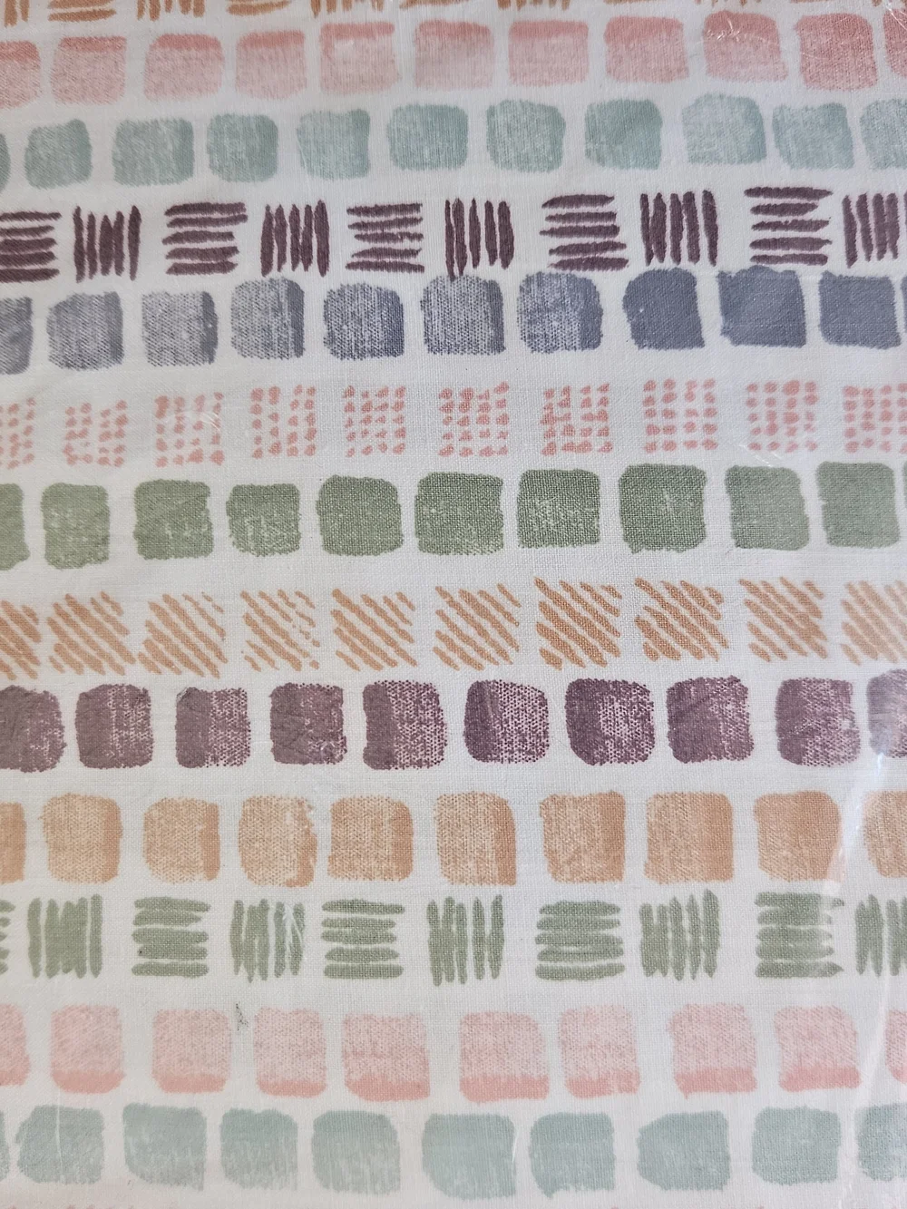 NWT VTG Mastercale Modern Boho Geometric Duvet Cover DEADSTOCK Full MCM 72x84
